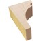 Ekena Millwork 2"W x 4"D x 6"H Classic Yorktown Rough Cedar Woodgrain TimberThane Corbel, Primed Tan CORUR02X04X06YORRCPR - alternate 4